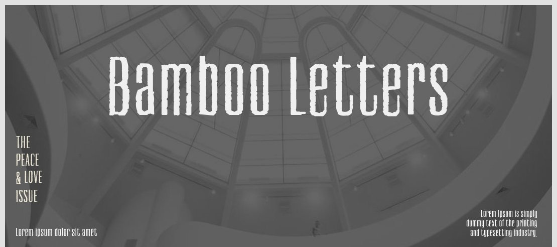 Bamboo Letters Font