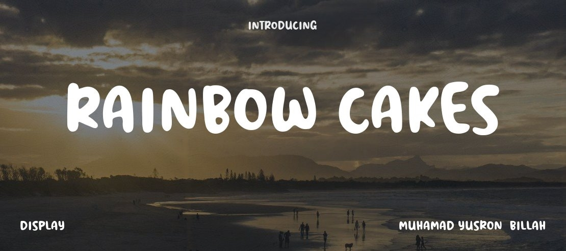 Rainbow Cakes Font