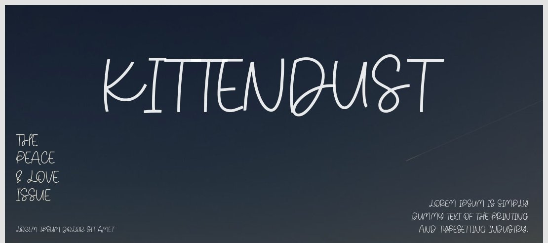 Kittendust Font