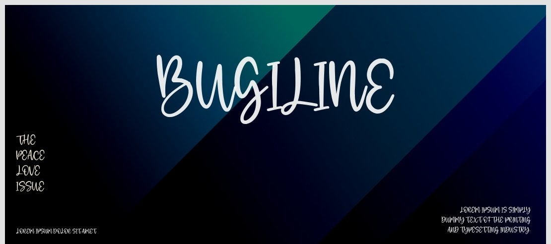 Bugiline Font