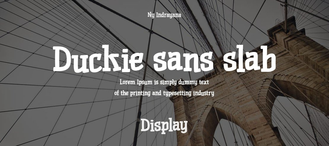 Duckie sans slab Font