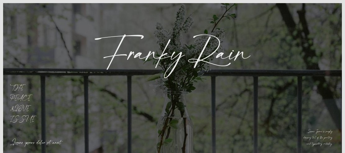 Franky Rain Font