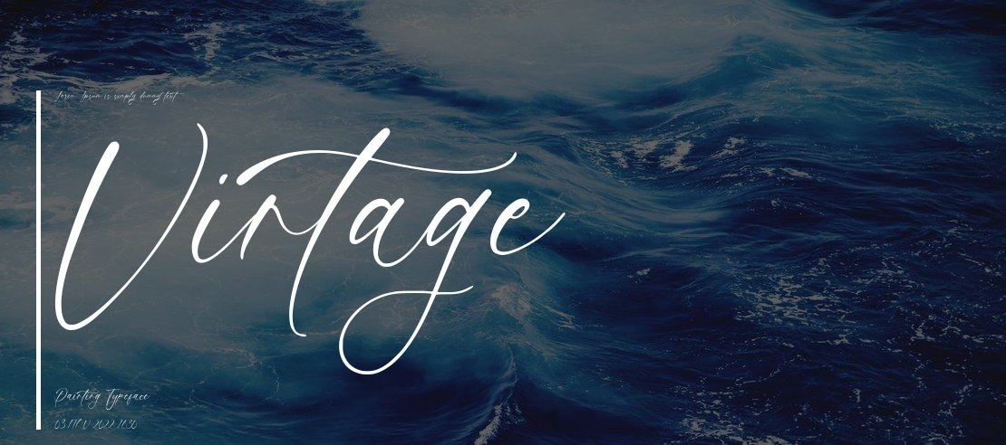 Vintage Painting Font