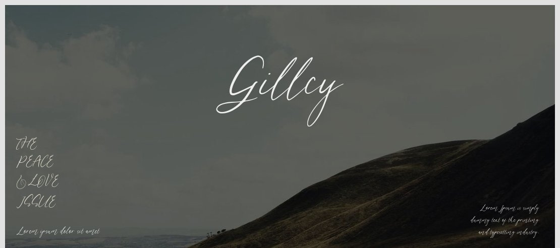 Gillcy Font