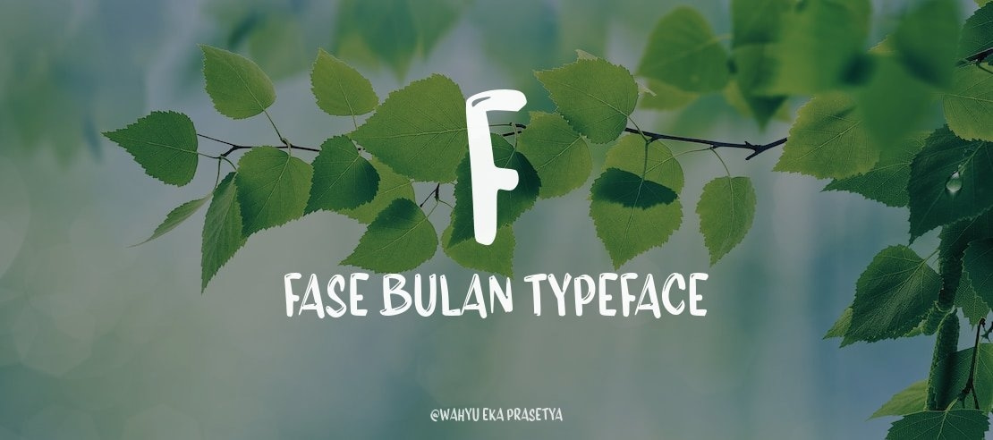 f Fase Bulan Font