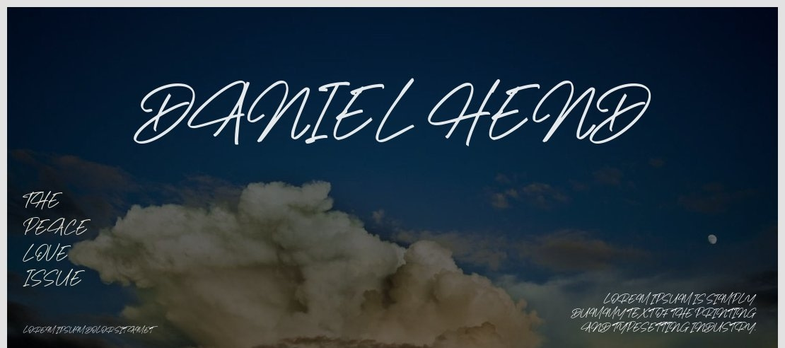 Daniel Hend Font