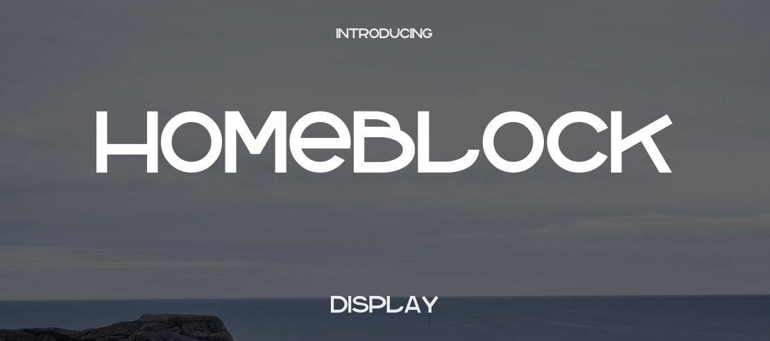 Homeblock Font