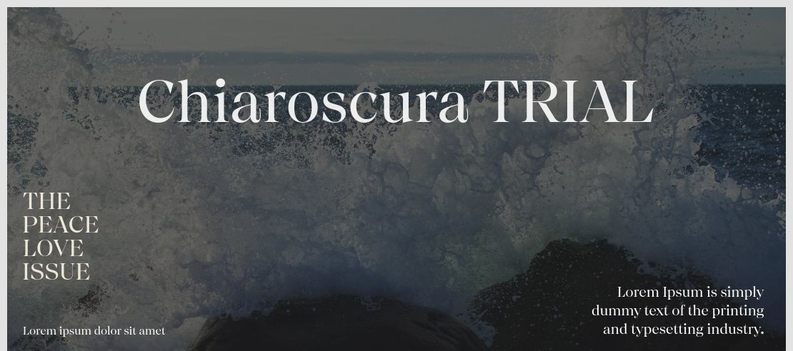 Chiaroscura TRIAL Font Family