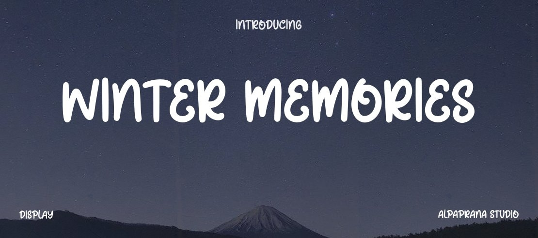 Winter Memories Font