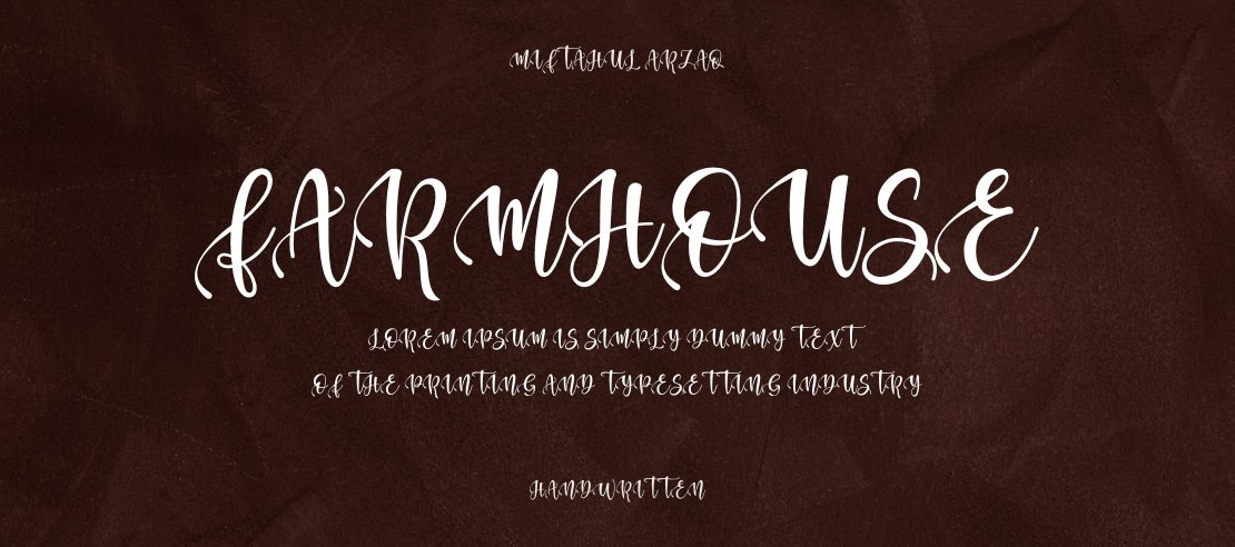 Farmhouse Font