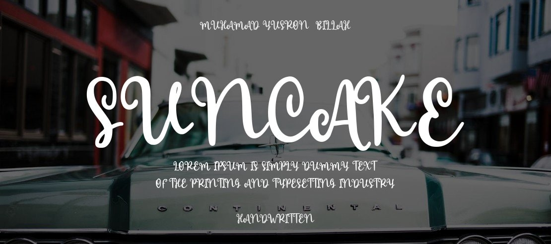 Suncake Font