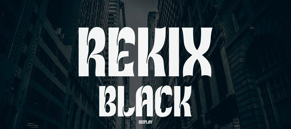 Rekix Black Font