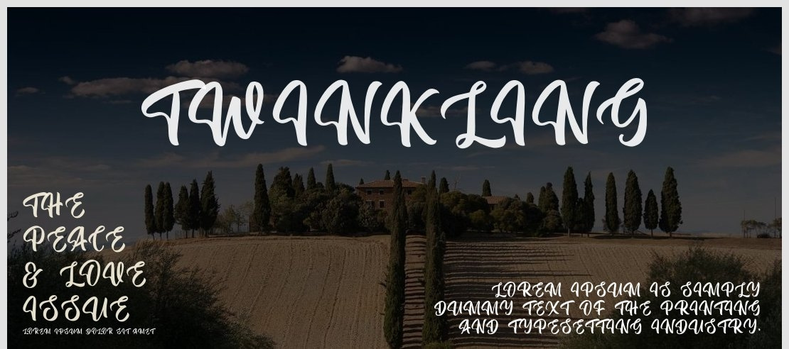 Twinkling Font