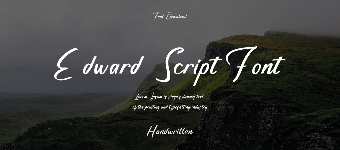 Edward Script Font