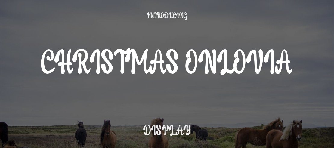 Christmas Onlovia Font