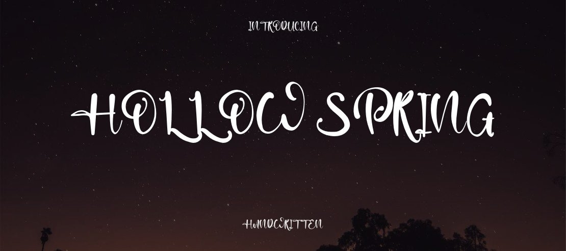Hollow Spring Font