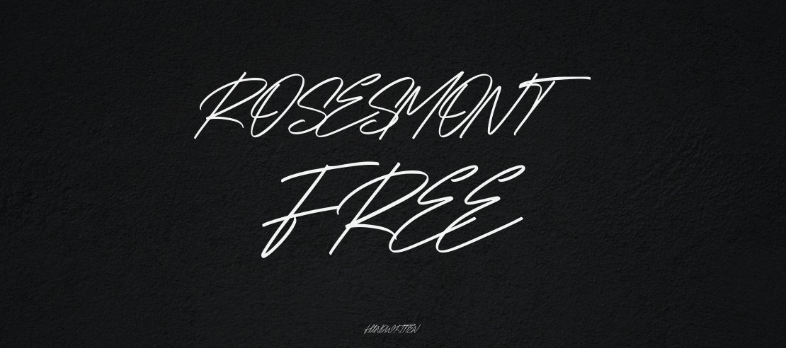 Rosesmont Free Font