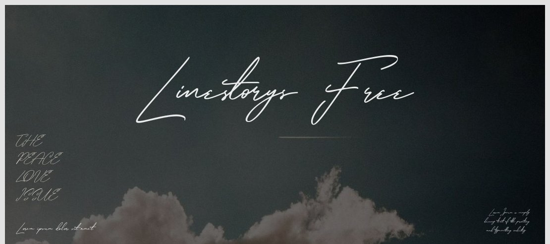 Linestorys Free Font