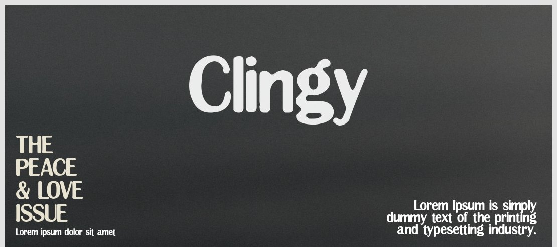 Clingy Font