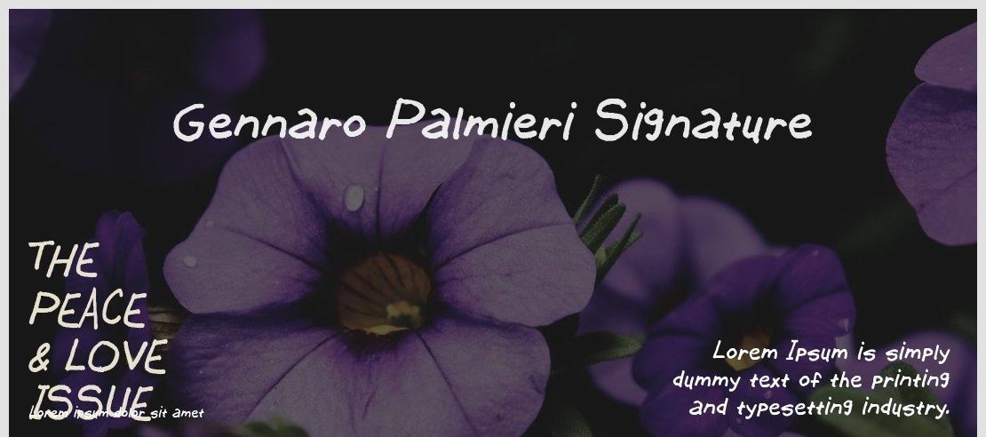 Gennaro Palmieri Signature Font