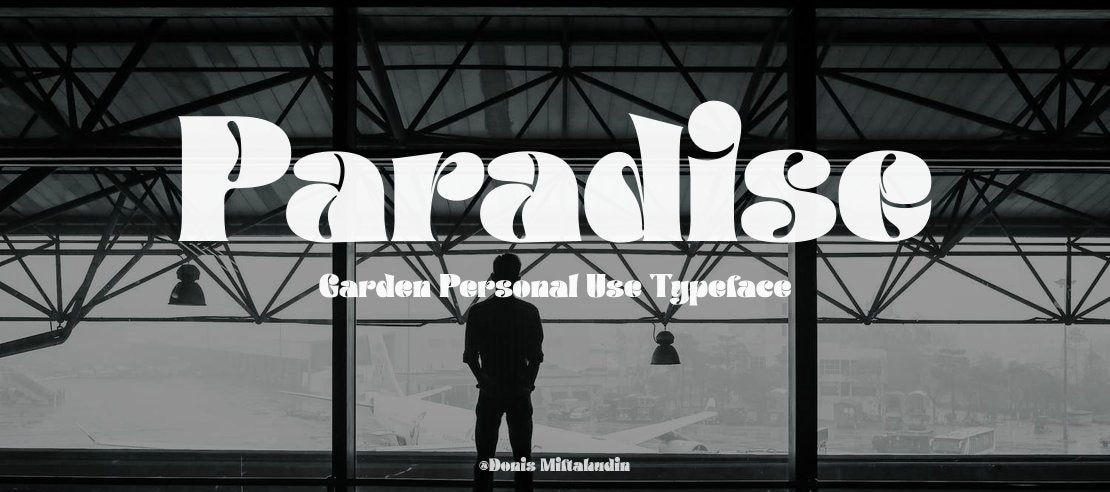 Paradise Garden Personal Use Font