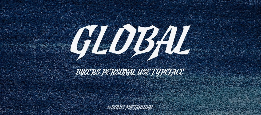Global Bikers Personal Use Font