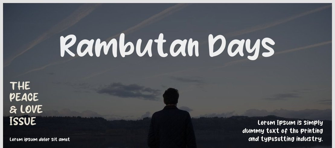 Rambutan Days Font