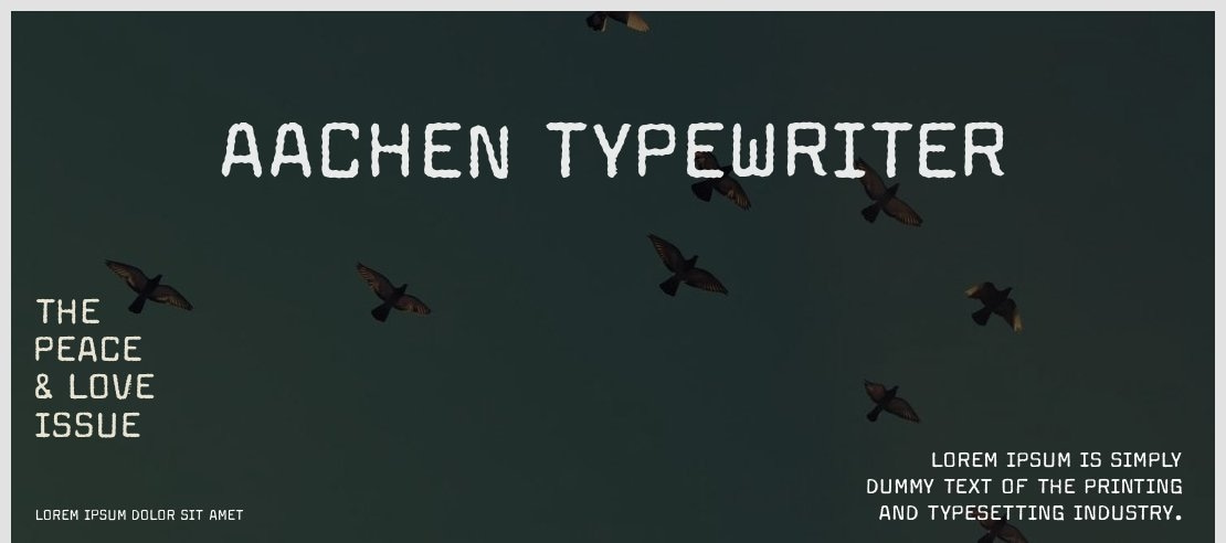 Aachen Typewriter Font