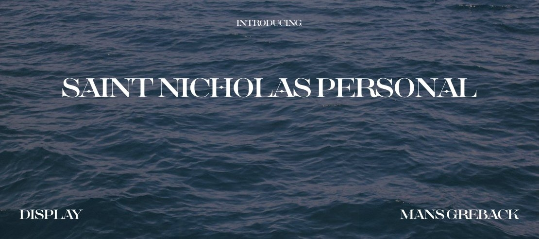 Saint Nicholas PERSONAL Font