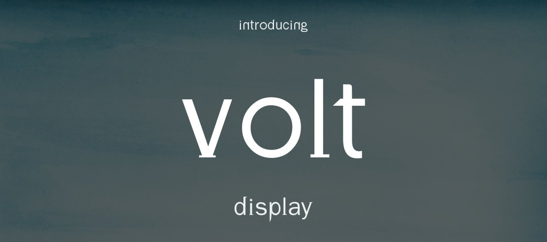 Volt Font