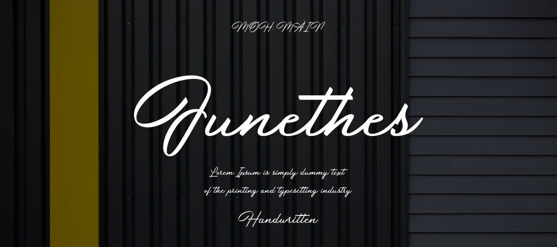 Junethes Font
