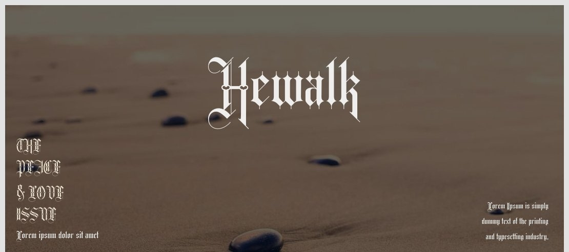 Hewalk Font