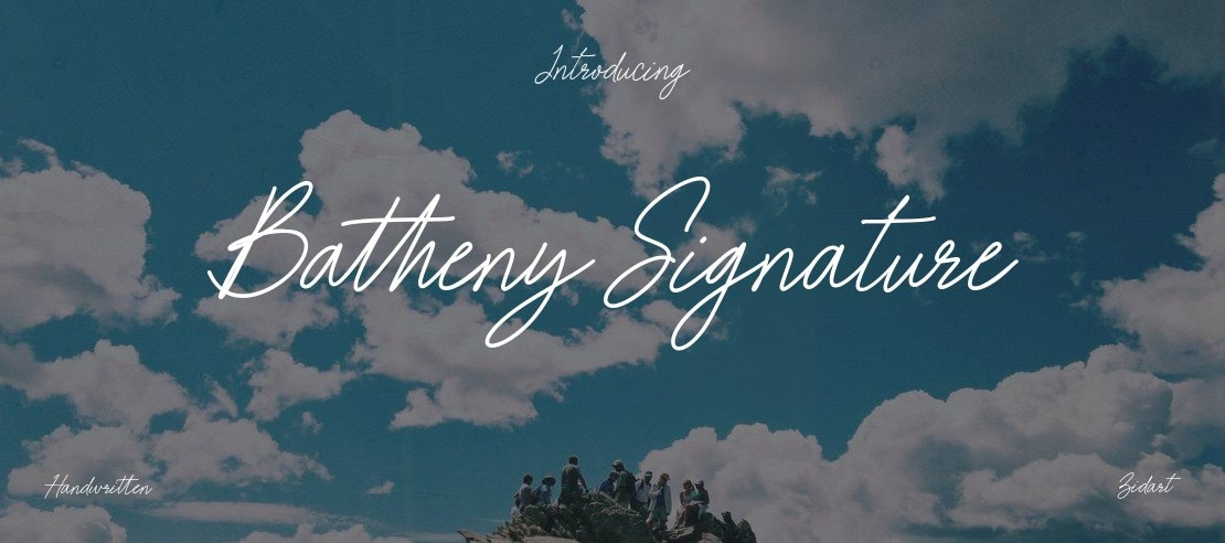 Batheny Signature Font