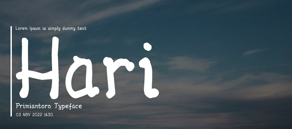 Hari Primiantoro Font