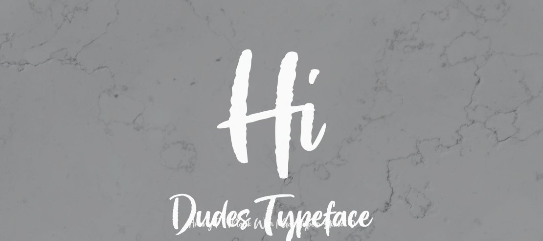 Hi Dudes Font
