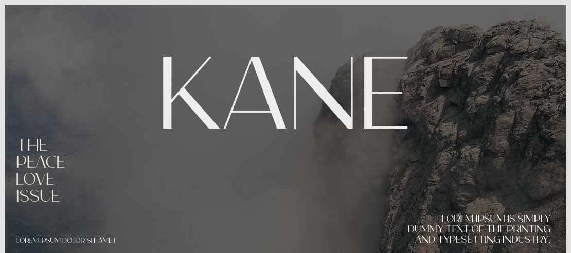 Kane Font