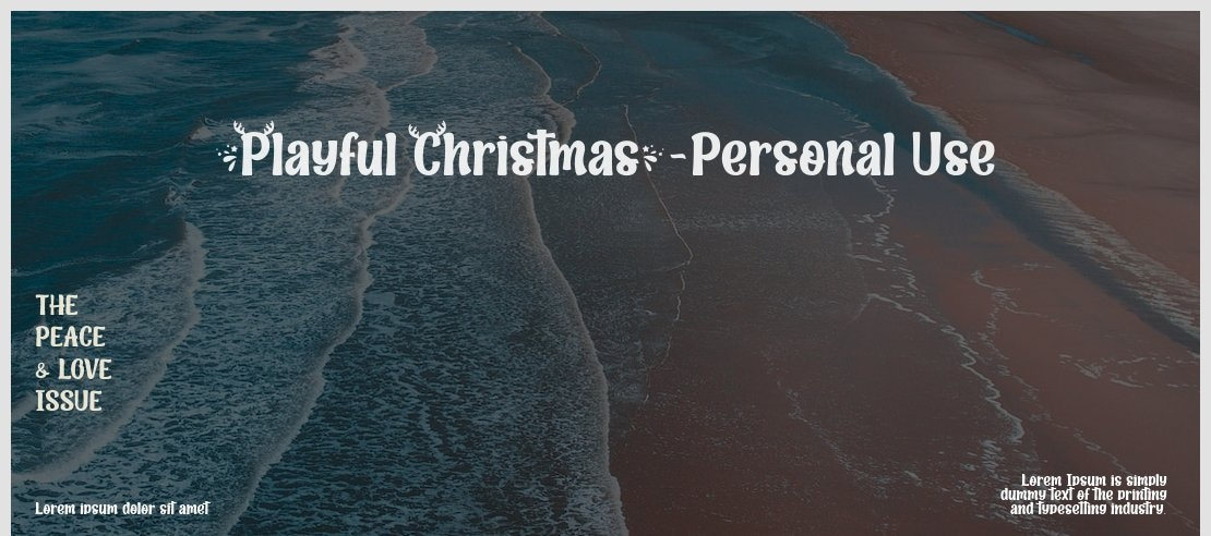 Playful Christmas-Personal Use Font