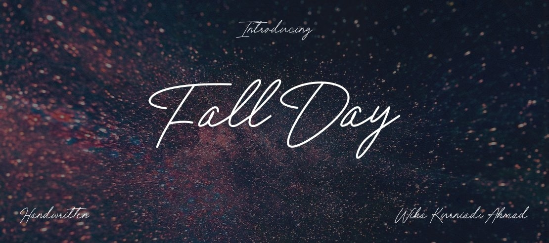 Fall Day Font