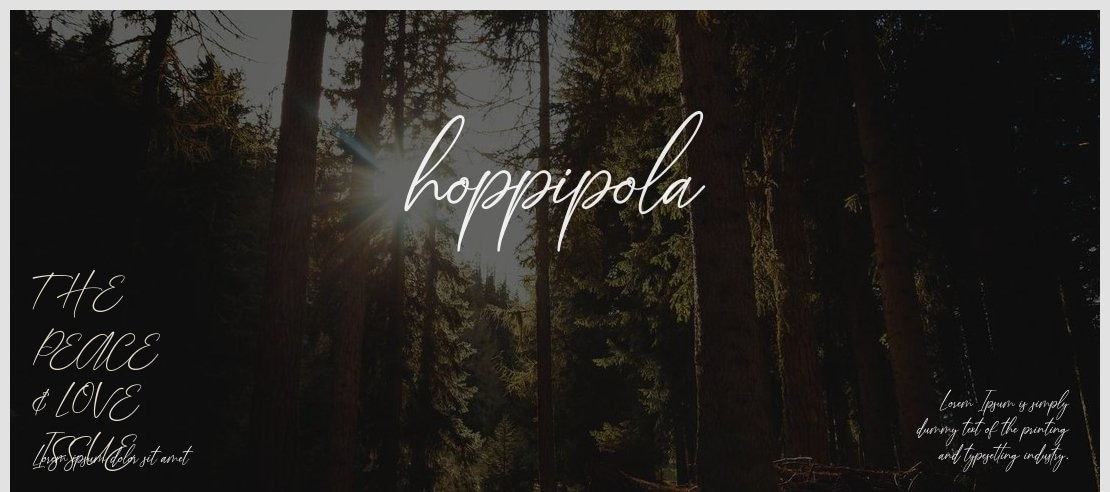 hoppipola Font