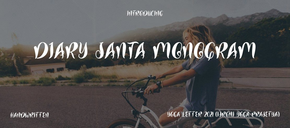 Diary Santa Monogram Font Family