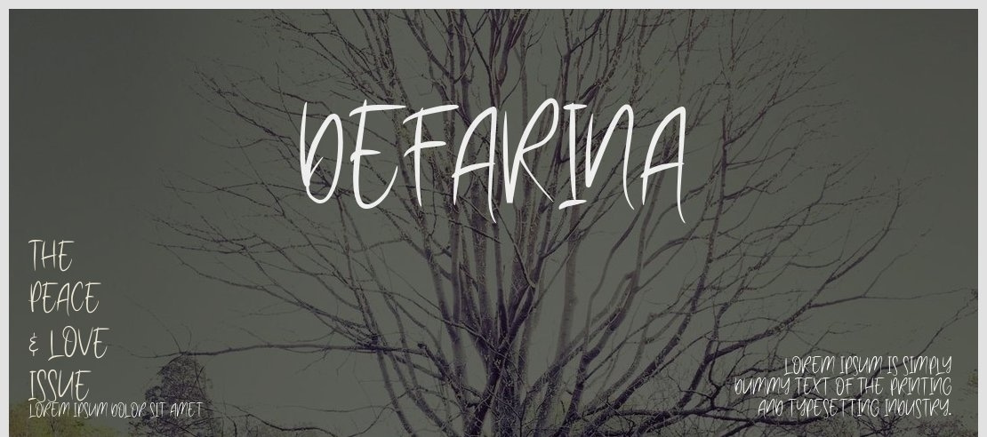 defarina Font Family