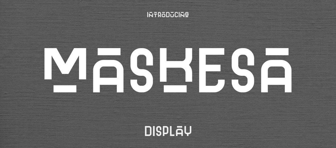 Maskesa Font