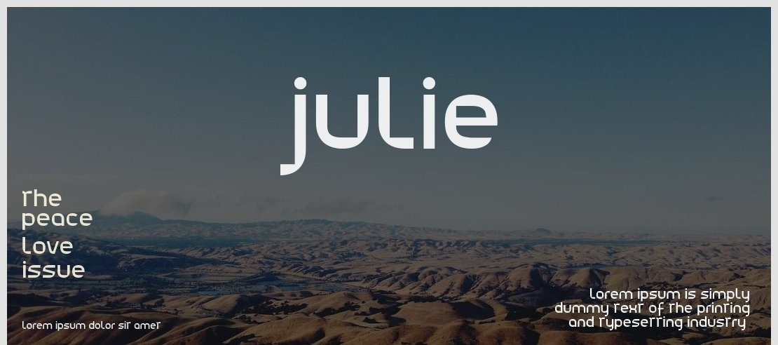 Julie01 Font