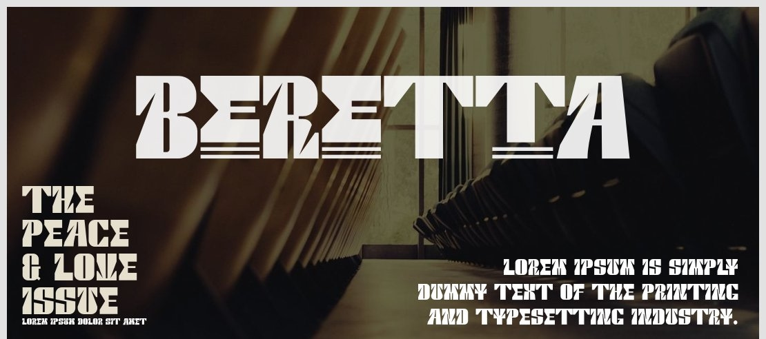 BERETTA Font