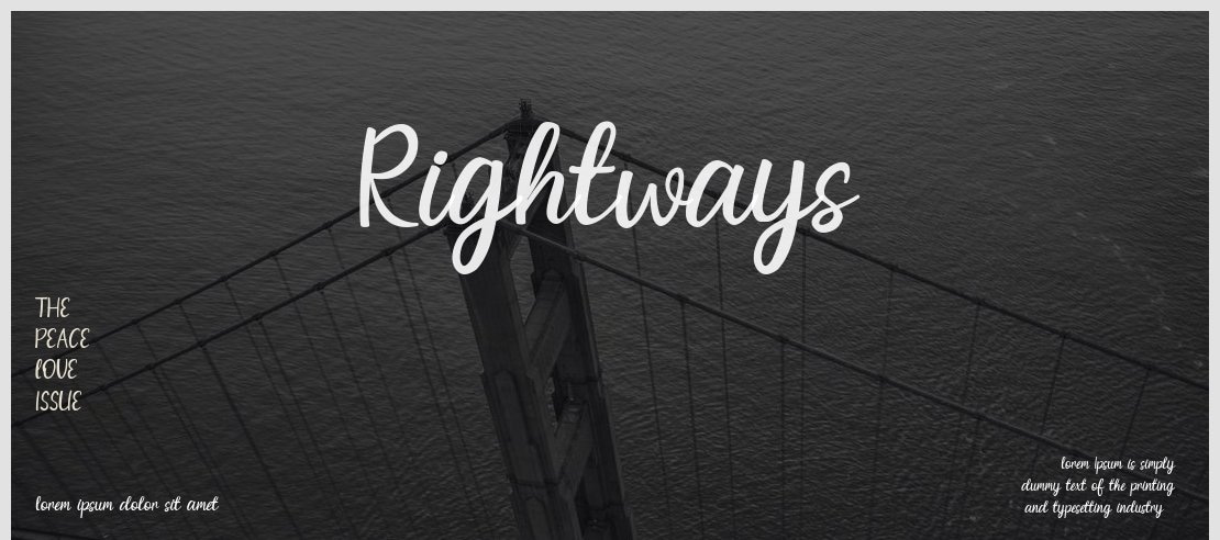 Rightways Font