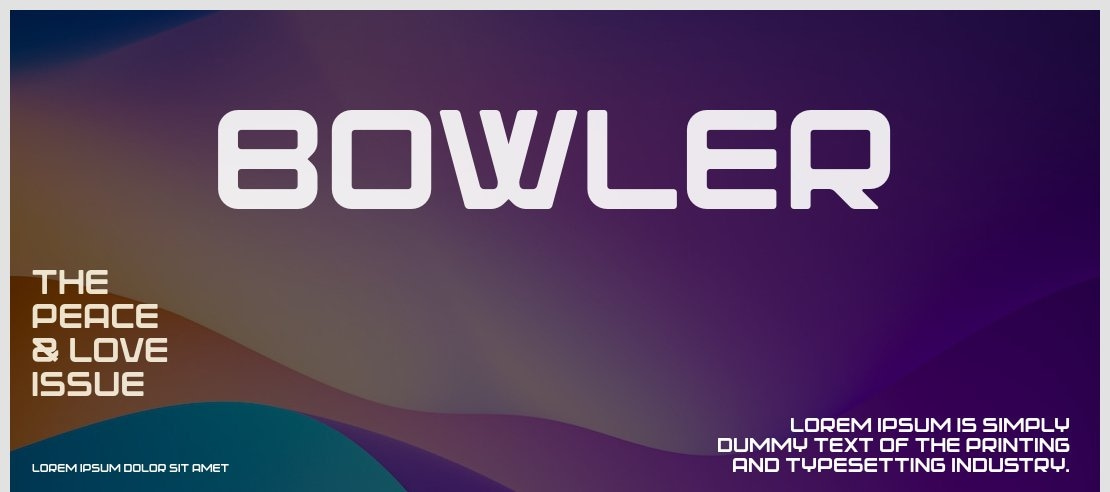 BOWLER Font