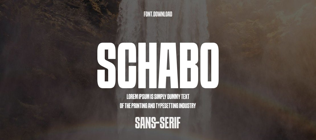 SCHABO Font
