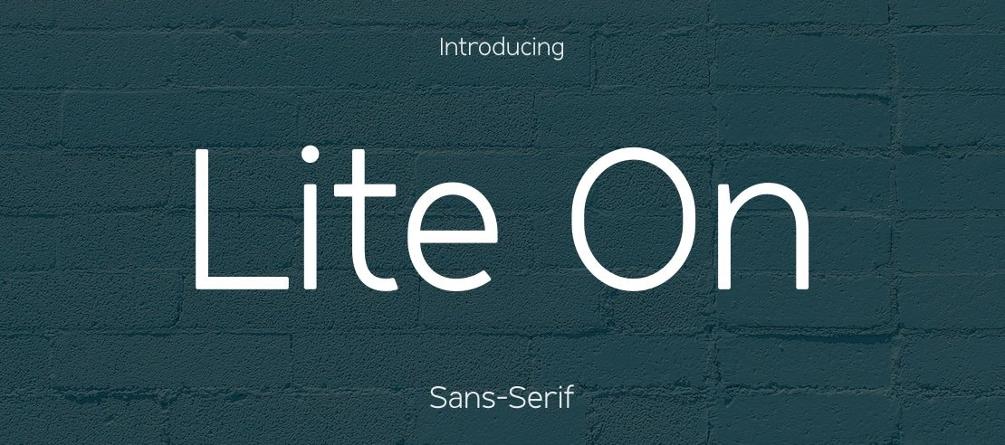 Lite On Font