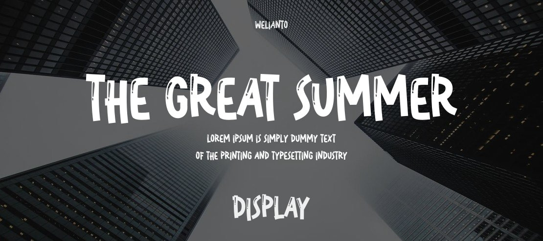 The Great Summer Font