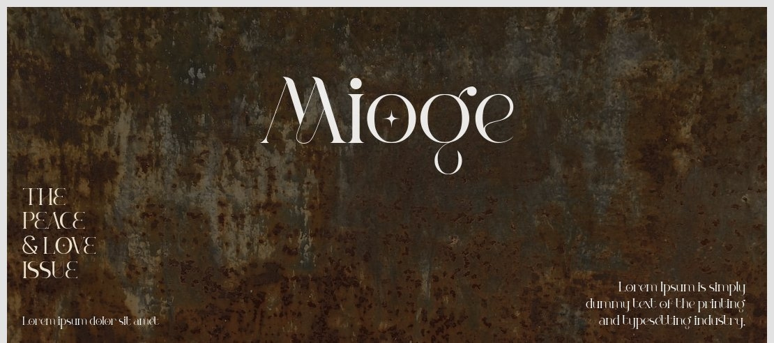 Mioge Font